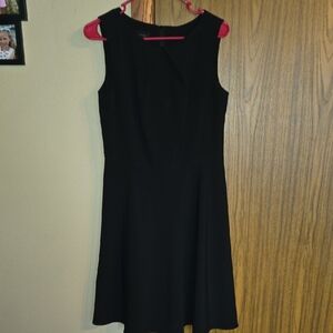 AB Studio Classic Black Midi Dress